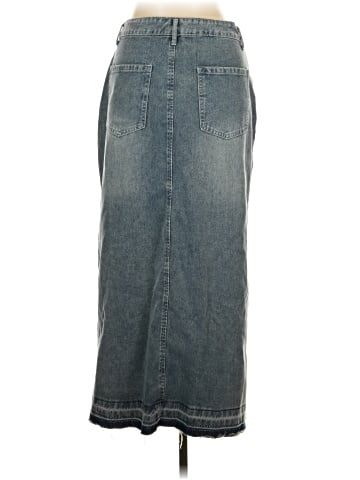 Happily Grey Denim Skirt (view 2)