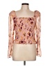 Express 100% Polyester Pink 3/4 Sleeve Blouse Size L - photo 1