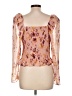 Express 100% Polyester Pink 3/4 Sleeve Blouse Size L - photo 2