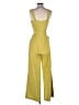 Zarr Collection Solid Yellow Jumpsuit Size 6 - photo 2