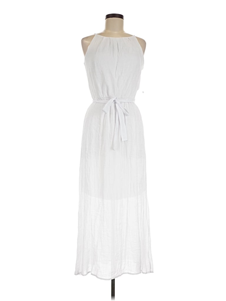 Pre-owned Tacera Casual Dress In White