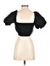 Zara Black Short Sleeve Top Size M - photo 2