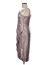 Gabby Skye Metallic Silver Cocktail Dress Size 10 - photo 5
