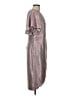 Gabby Skye Metallic Silver Cocktail Dress Size 10 - photo 4