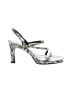 Sam & Libby Print White Sandals Size 7 - photo 1