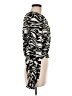H&M 100% Polyester Animal Print Ivory Long Sleeve Blouse Size M - photo 4