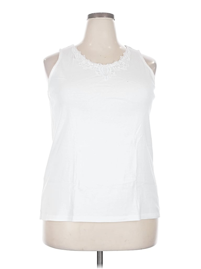 Pre-owned White Stag Sleeveless T-shirt In White