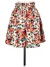 Shein Floral Orange Casual Skirt Size 6 - photo 2