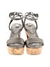 Coach Silver Wedges Size 8 - photo 2