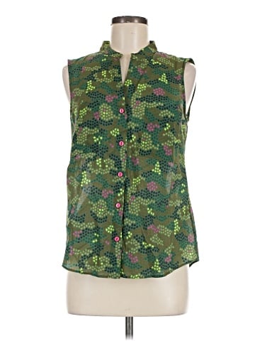 Vilagallo Sleeveless Button-Down Shirt (view 1)