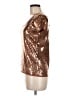 Sutton Studio Metallic Gold Short Sleeve Top Size M - photo 5