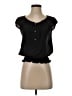 Theory Black Short Sleeve Top Size S - photo 1