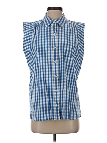 Crown & Ivy Sleeveless Button-Down Shirt (view 1)