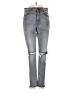 Express Hearts Gray Jeans Size 4 - photo 1