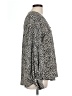 Express 100% Polyester Animal Print Ivory Long Sleeve Blouse Size L - photo 4