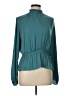 Nine West 100% Polyester Teal Long Sleeve Blouse Size L - photo 1