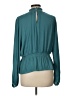 Nine West 100% Polyester Teal Long Sleeve Blouse Size L - photo 2