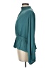 Nine West 100% Polyester Teal Long Sleeve Blouse Size L - photo 5