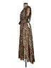 Bishop + Young 100% Polyester Animal Print Brown Casual Dress Size S - photo 5