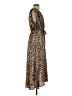 Bishop + Young 100% Polyester Animal Print Brown Casual Dress Size S - photo 4