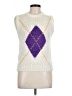 Cherry Stix 100% Acrylic Argyle White Sweater Vest Size L - photo 1