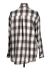 Unbranded 100% Polyester Plaid Gray Long Sleeve Blouse Size L - photo 2
