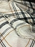 MNG Plaid Ivory Long Sleeve Blouse Size 6 - photo 8