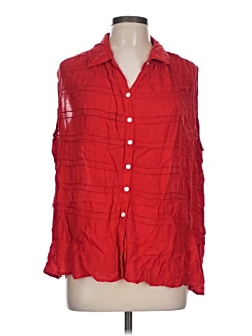 Bill Blass 3/4 Sleeve Button-Down Shirt (view 1)