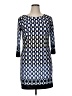 AB Studio Graphic Blue Casual Dress Size XL - photo 1