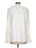 W by Worth 100% Polyester Ivory Long Sleeve Blouse Size 10 - photo 2