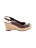 Nicole Brown Wedges Size 9 1/2 - photo 1