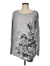 Dots Floral Gray 3/4 Sleeve T-Shirt Size M - photo 1