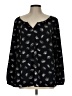 Thakoon for Design Nation 100% Polyester Black Long Sleeve Henley Size L - photo 1
