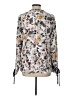 Hayden 100% Polyester Floral Ivory Long Sleeve Blouse Size L - photo 2