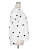 Ann Taylor LOFT 100% Polyester Polka Dots White Short Sleeve Blouse Size 18 - photo 4
