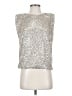 Maurices Silver Sleeveless Blouse Size S - photo 1