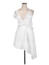 WeWoreWhat 100% Cotton Polka Dots White Cocktail Dress Size 14 - photo 1