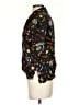 Parade 100% Rayon Print Black Short Sleeve Blouse Size S - photo 5