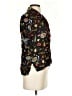 Parade 100% Rayon Print Black Short Sleeve Blouse Size S - photo 4