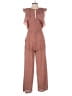 Mod Ref 100% Polyester Stripes Red Brown Jumpsuit Size S - photo 2