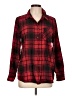 Olive and Oak Plaid Red Long Sleeve Button-Down Shirt Size L - photo 1