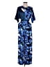 Diane von Furstenberg Graphic Blue Jumpsuit Size S - photo 1