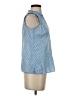Talbots 100% Cotton Blue Sleeveless Blouse Size XS - photo 4