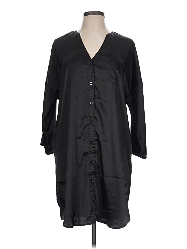 Pre-owned Ekouaer Casual Dress In Black