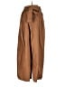 EXQUISE 100% Cotton Solid Brown Khakis Size S - photo 1