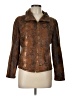 Ruby Rd. 100% Polyester Animal Print Brown Jacket Size 12 - photo 1