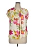 Chaps 100% Viscose Ivory Short Sleeve Blouse Size XL - photo 1