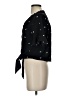 E&M Collection Black Short Sleeve Blouse Size S - photo 5