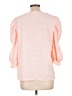 Unbranded 100% Polyester Pink 3/4 Sleeve Blouse Size L - photo 2