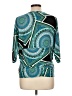 Peter Nygard Multi Color Teal 3/4 Sleeve Top Size L (estimated) - photo 2